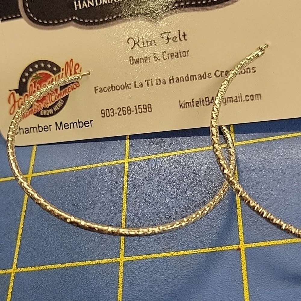 Silver Tone Hoops 2